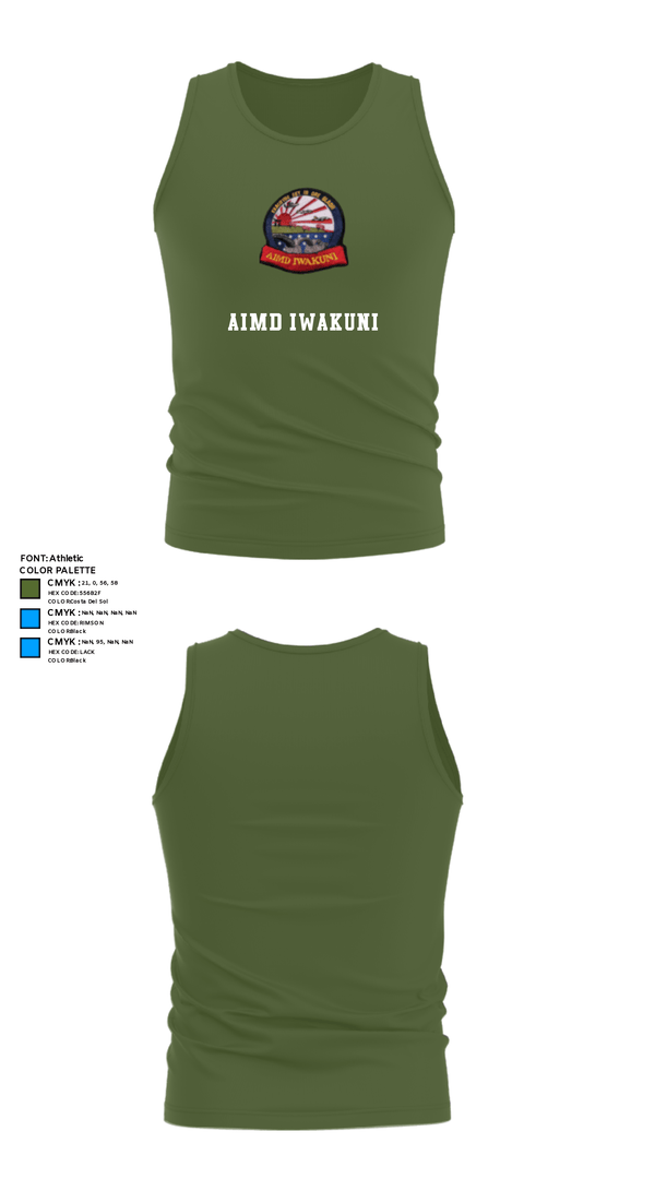 Tank Top, AIMD IWAKUNI, Navy, Teamtime, Team time, sublimation, custom sports apparel, team uniforms, spirit wear, spiritwear, sports uniforms, custom shirts, team store, custom team store, fundraiser sports, apparel fundraiser