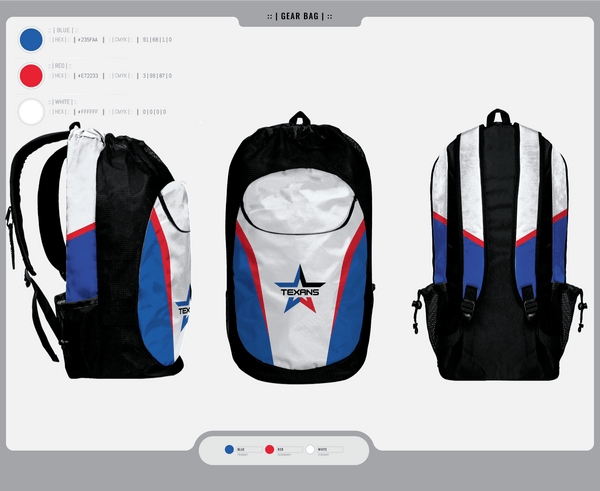 Gear Bag, Georgetown Texans, , Teamtime, Team time, sublimation, custom sports apparel, team uniforms, spirit wear, spiritwear, sports uniforms, custom shirts, team store, custom team store, fundraiser sports, apparel fundraiser