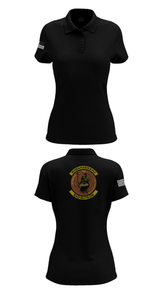 Women's Short Sleeve Performance Polo, 319th Maintenance Squadron, Air Force, Teamtime, Team time, sublimation, custom sports apparel, team uniforms, spirit wear, spiritwear, sports uniforms, custom shirts, team store, custom team store, fundraiser sports, apparel fundraiser