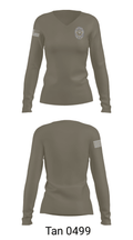 Criminal Investigations Division 46108809 Women's Long Sleeve V-neck Shirt - 43