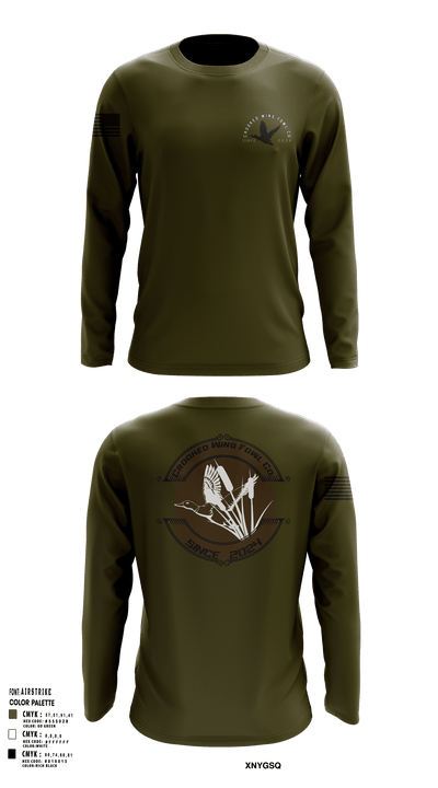 Crooked Wing Fowl Co. 60140412 Long Sleeve Performance Shirt 101 (1)