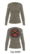 EODMU 2 47598810 Women's Long Sleeve V-neck Shirt - 73