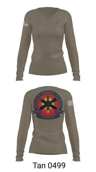 Womens Long Sleeve Vneck Shirt, EODMU 2, , Teamtime, Team time, sublimation, custom sports apparel, team uniforms, spirit wear, spiritwear, sports uniforms, custom shirts, team store, custom team store, fundraiser sports, apparel fundraiser