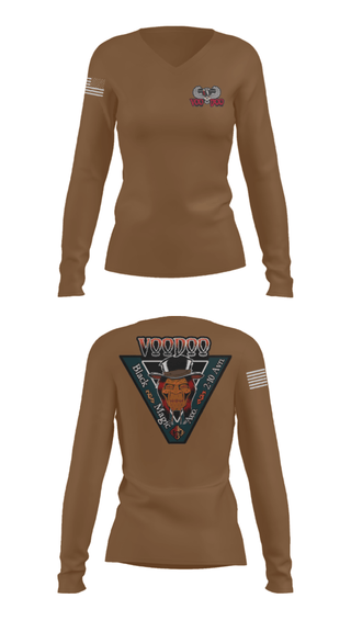 Women's Long Sleeve Vneck Shirt, A Co.2-10 AHB, , Teamtime, Team time, sublimation, custom sports apparel, team uniforms, spirit wear, spiritwear, sports uniforms, custom shirts, team store, custom team store, fundraiser sports, apparel fundraiser