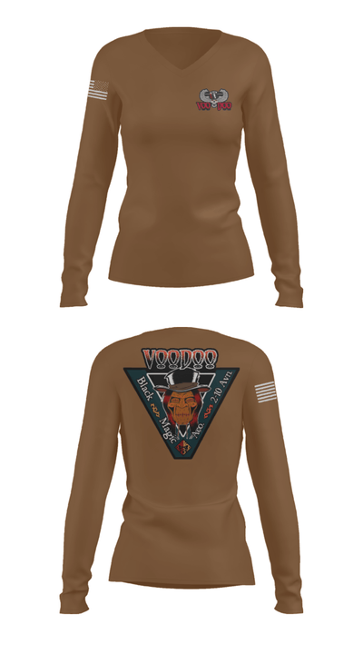 A Co.2-10 AHB 24005115 Women's Long Sleeve V-neck Shirt - 29