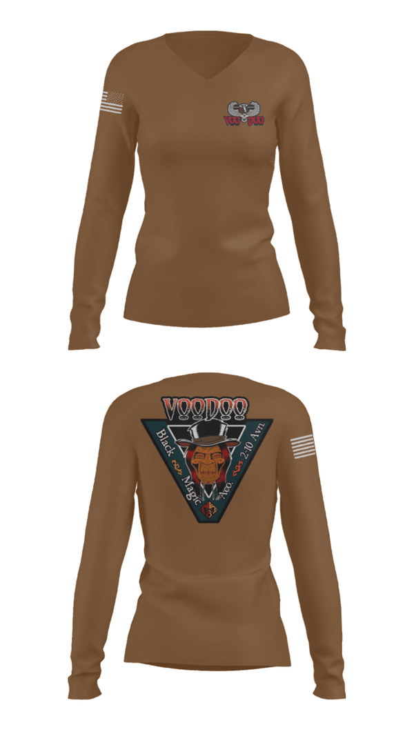 Women's Long Sleeve Vneck Shirt, A Co.2-10 AHB, , Teamtime, Team time, sublimation, custom sports apparel, team uniforms, spirit wear, spiritwear, sports uniforms, custom shirts, team store, custom team store, fundraiser sports, apparel fundraiser