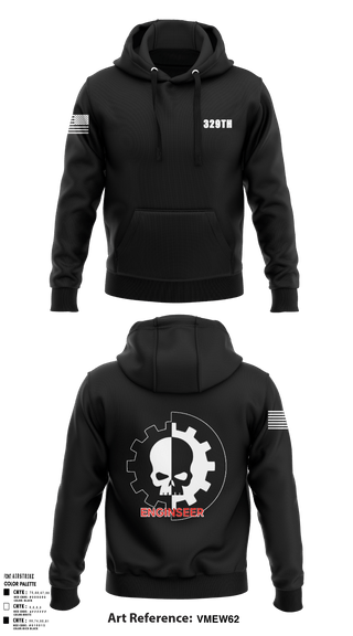 Hoodie, 329th, Army, Teamtime, Team time, sublimation, custom sports apparel, team uniforms, spirit wear, spiritwear, sports uniforms, custom shirts, team store, custom team store, fundraiser sports, apparel fundraiser