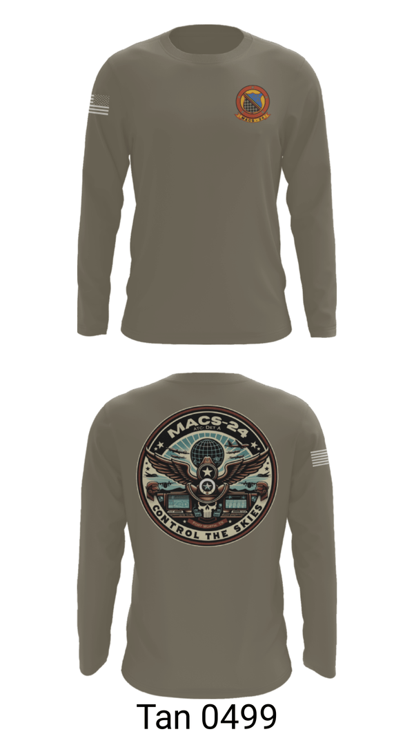 Long Sleeve Performance Shirt, MACS 24 ATC Detachment A, Marines, Teamtime, Team time, sublimation, custom sports apparel, team uniforms, spirit wear, spiritwear, sports uniforms, custom shirts, team store, custom team store, fundraiser sports, apparel fundraiser