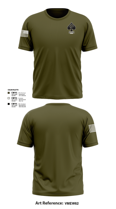 Connellsville Area Hugh School Junior ROTC 41673326 Short Sleeve Performance Shirt - 3