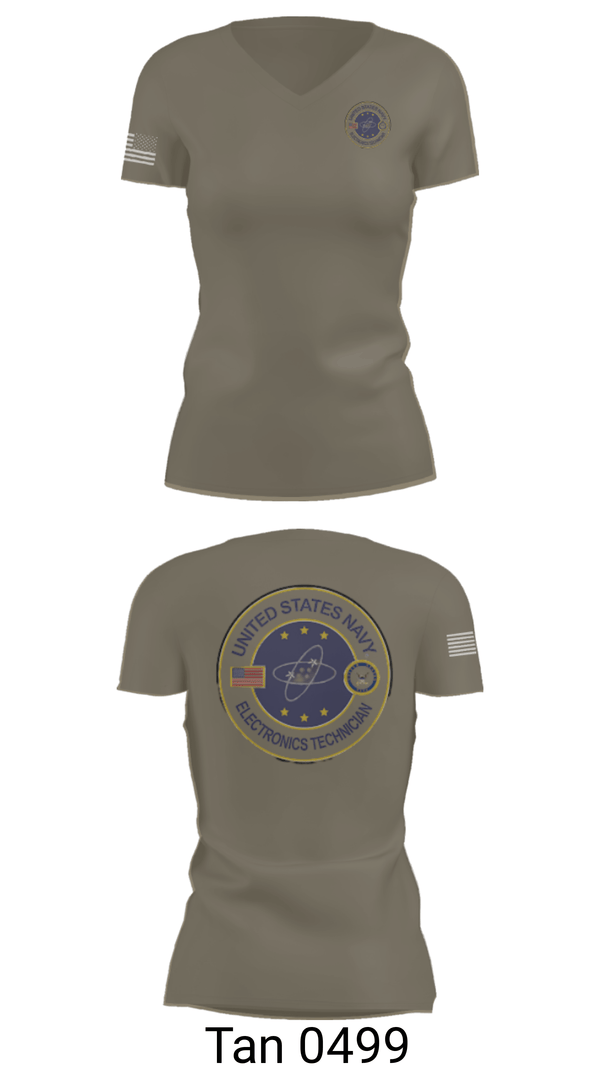 Womens Short Sleeve Vneck Shirt, USS AMERICA LHA6, Navy, Teamtime, Team time, sublimation, custom sports apparel, team uniforms, spirit wear, spiritwear, sports uniforms, custom shirts, team store, custom team store, fundraiser sports, apparel fundraiser