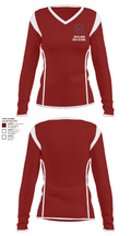 Highlands High School 81353773 Women's Long Sleeve V-neck Shirt - 42
