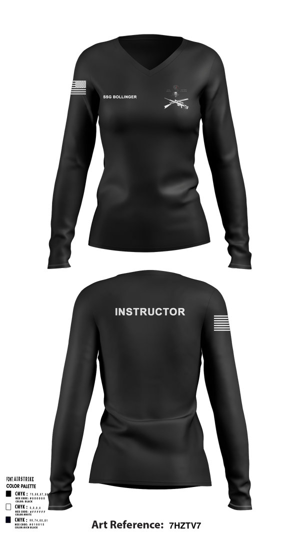 Women's Long Sleeve Vneck Shirt, Sniper school, Army, Teamtime, Team time, sublimation, custom sports apparel, team uniforms, spirit wear, spiritwear, sports uniforms, custom shirts, team store, custom team store, fundraiser sports, apparel fundraiser