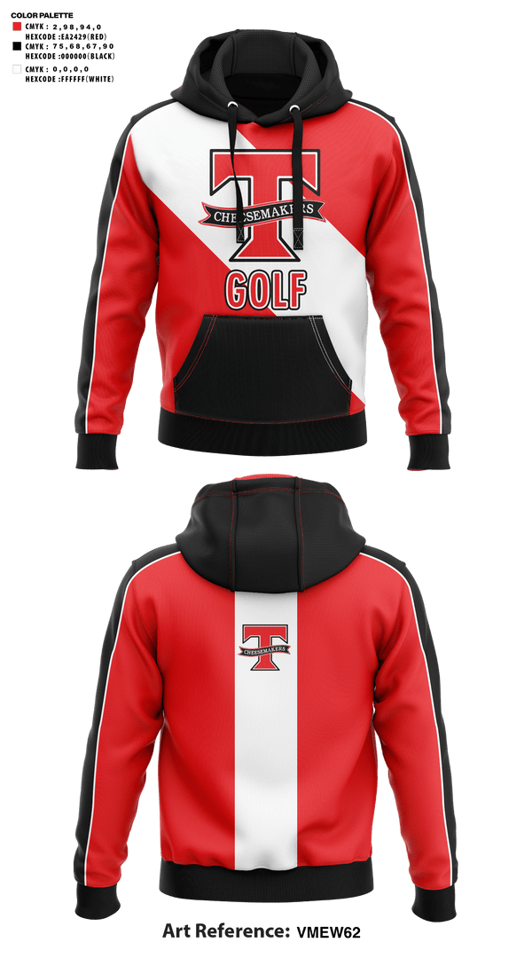 Hoodie, Tillamook High School Golf, Golf, Teamtime, Team time, sublimation, custom sports apparel, team uniforms, spirit wear, spiritwear, sports uniforms, custom shirts, team store, custom team store, fundraiser sports, apparel fundraiser