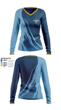 Grandview Middle School Cheer 23349487 Women's Long Sleeve V-neck Shirt - 1
