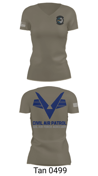Women's Short Sleeve Vneck Shirt, Sunlake High School Cadet Squadron, Air Force, Teamtime, Team time, sublimation, custom sports apparel, team uniforms, spirit wear, spiritwear, sports uniforms, custom shirts, team store, custom team store, fundraiser sports, apparel fundraiser