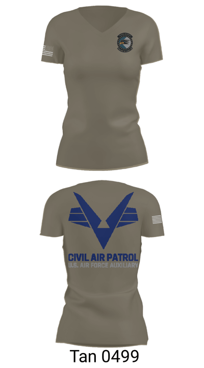 Sunlake High School Cadet Squadron 6161246 Women's Short Sleeve V-neck Shirt - 68