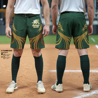 Grossmont College Softball 7562303 Athletic Shorts With Pockets - 2