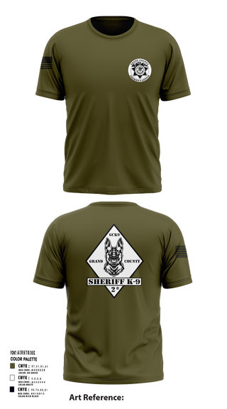 Short Sleeve Performance Shirt, GCSO K9, , Teamtime, Team time, sublimation, custom sports apparel, team uniforms, spirit wear, spiritwear, sports uniforms, custom shirts, team store, custom team store, fundraiser sports, apparel fundraiser
