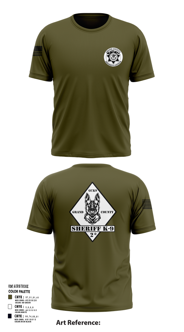 Short Sleeve Performance Shirt, GCSO K9, , Teamtime, Team time, sublimation, custom sports apparel, team uniforms, spirit wear, spiritwear, sports uniforms, custom shirts, team store, custom team store, fundraiser sports, apparel fundraiser