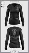 3RD PLT95TH CBRN 57596353 Women's Long Sleeve V-neck Shirt - 2