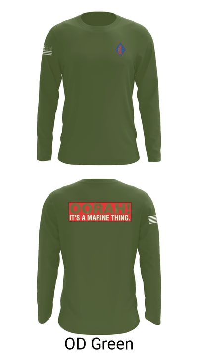 1st Marine Regiment 32808075 Long Sleeve Performance Shirt - 37