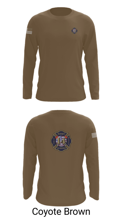 Tony Volunteer Fire Department 50569344 Long Sleeve Performance Shirt - 6