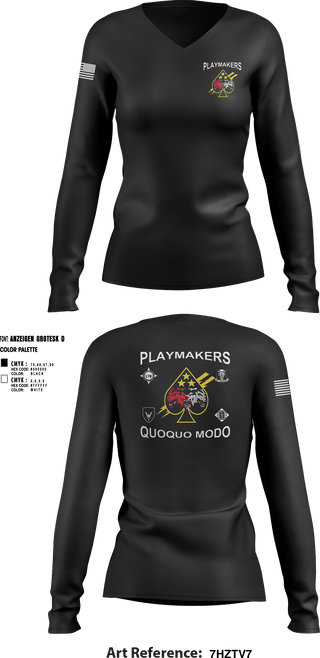 Women's Long Sleeve Vneck Shirt, ECDC, Army, Teamtime, Team time, sublimation, custom sports apparel, team uniforms, spirit wear, spiritwear, sports uniforms, custom shirts, team store, custom team store, fundraiser sports, apparel fundraiser