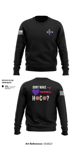 Crew Neck Sweatshirt, 207Boys, , Teamtime, Team time, sublimation, custom sports apparel, team uniforms, spirit wear, spiritwear, sports uniforms, custom shirts, team store, custom team store, fundraiser sports, apparel fundraiser