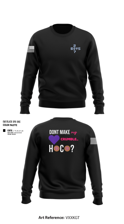 207Boys 29287751 Crew Neck Sweatshirt - 27