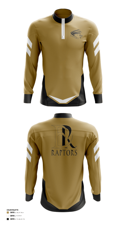 East Ridge High School Golf 24024570 Quarter Zip Jacket - 40