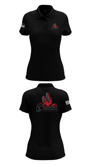 Womens Short Sleeve Performance Polo, Sadedrywall & remolding llc, , Teamtime, Team time, sublimation, custom sports apparel, team uniforms, spirit wear, spiritwear, sports uniforms, custom shirts, team store, custom team store, fundraiser sports, apparel fundraiser