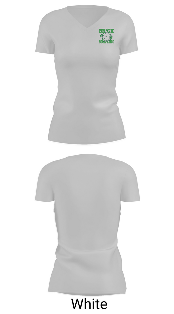Womens Short Sleeve Vneck Shirt, Brick Township High School Bowling, Bowling, Teamtime, Team time, sublimation, custom sports apparel, team uniforms, spirit wear, spiritwear, sports uniforms, custom shirts, team store, custom team store, fundraiser sports, apparel fundraiser