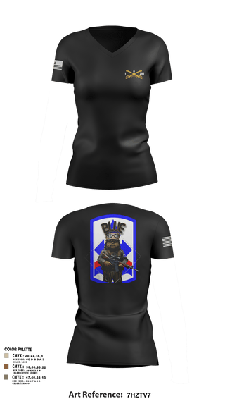 Womens Short Sleeve Vneck Shirt, Bad boyzBlue Ewok, Army, Teamtime, Team time, sublimation, custom sports apparel, team uniforms, spirit wear, spiritwear, sports uniforms, custom shirts, team store, custom team store, fundraiser sports, apparel fundraiser