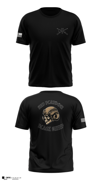3rd PLT black sheep 13771381 Old School Cotton Feel Shirt - 1