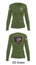Crowley Police Department 8097883 Women's Long Sleeve V-neck Shirt - 54