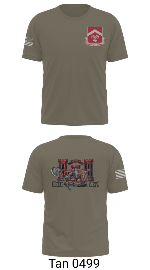 Old School Cotton Feel Shirt, 937th CEC-A, 40th BEB, Army, Teamtime, Team time, sublimation, custom sports apparel, team uniforms, spirit wear, spiritwear, sports uniforms, custom shirts, team store, custom team store, fundraiser sports, apparel fundraiser