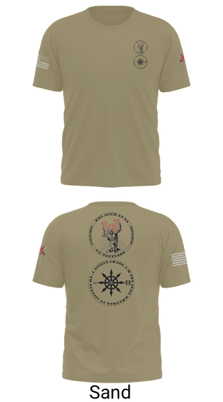 Old School Cotton Feel Shirt, 205th HHC, National Guard, Teamtime, Team time, sublimation, custom sports apparel, team uniforms, spirit wear, spiritwear, sports uniforms, custom shirts, team store, custom team store, fundraiser sports, apparel fundraiser