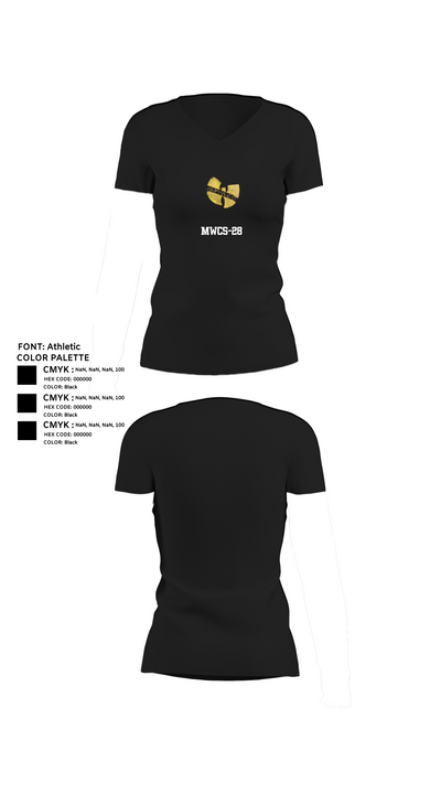 MWCS-28 7964328 Women's Short Sleeve V-neck Shirt - 24