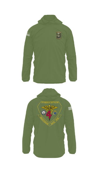 Windbreaker, 4th Med Battalion, Marines, Teamtime, Team time, sublimation, custom sports apparel, team uniforms, spirit wear, spiritwear, sports uniforms, custom shirts, team store, custom team store, fundraiser sports, apparel fundraiser