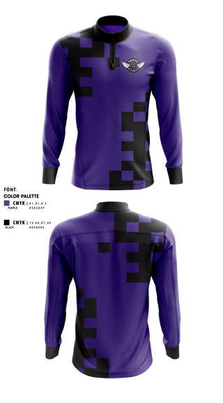 Quarter Zip Jacket, Throckmorton High School Track and Field, Track & Field, Teamtime, Team time, sublimation, custom sports apparel, team uniforms, spirit wear, spiritwear, sports uniforms, custom shirts, team store, custom team store, fundraiser sports, apparel fundraiser