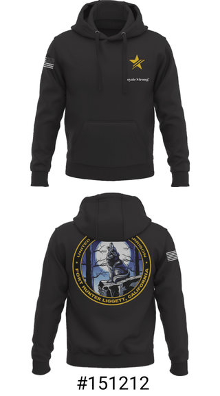 Hoodie, USAG Fort Hunter Liggett, Army, Teamtime, Team time, sublimation, custom sports apparel, team uniforms, spirit wear, spiritwear, sports uniforms, custom shirts, team store, custom team store, fundraiser sports, apparel fundraiser