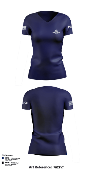 Womens Short Sleeve Vneck Shirt, Fargo PD CMT, Police, Teamtime, Team time, sublimation, custom sports apparel, team uniforms, spirit wear, spiritwear, sports uniforms, custom shirts, team store, custom team store, fundraiser sports, apparel fundraiser