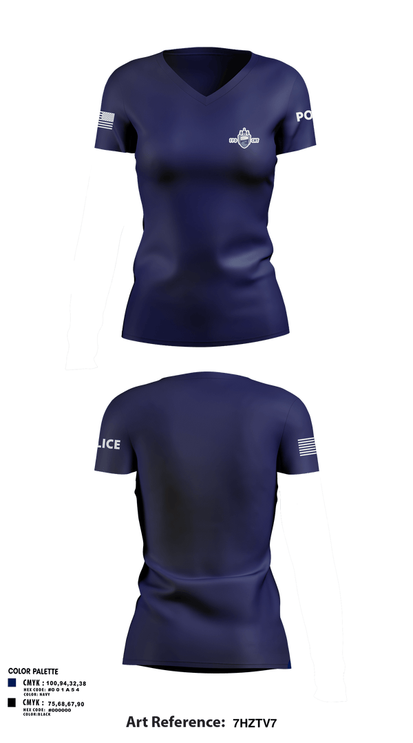 Womens Short Sleeve Vneck Shirt, Fargo PD CMT, Police, Teamtime, Team time, sublimation, custom sports apparel, team uniforms, spirit wear, spiritwear, sports uniforms, custom shirts, team store, custom team store, fundraiser sports, apparel fundraiser