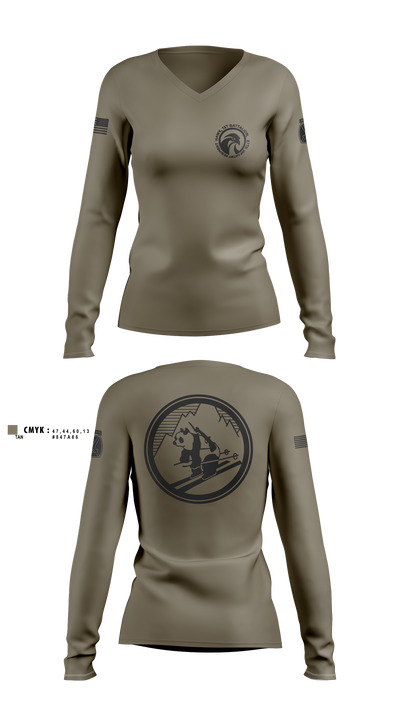 1-87 HCO Women's Long Sleeve V-neck Shirt - 10