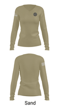 F4 Frogs 56095578 Women's Long Sleeve V-neck Shirt - 97