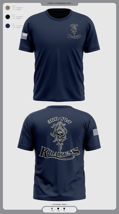 3RD PLT95TH CBRN 57596353 Short Sleeve Performance Shirt - 3