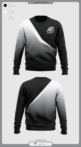 Crew Neck Sweatshirt, AIR HVAC, , Teamtime, Team time, sublimation, custom sports apparel, team uniforms, spirit wear, spiritwear, sports uniforms, custom shirts, team store, custom team store, fundraiser sports, apparel fundraiser