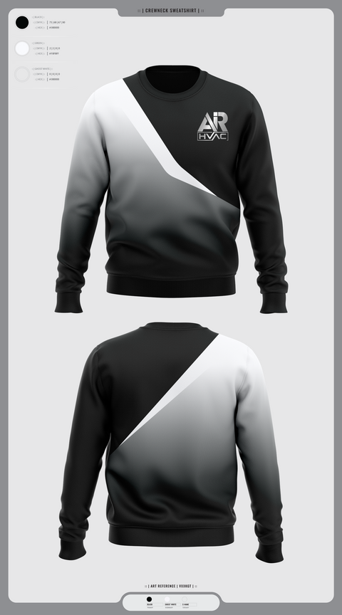 Crew Neck Sweatshirt, AIR HVAC, , Teamtime, Team time, sublimation, custom sports apparel, team uniforms, spirit wear, spiritwear, sports uniforms, custom shirts, team store, custom team store, fundraiser sports, apparel fundraiser