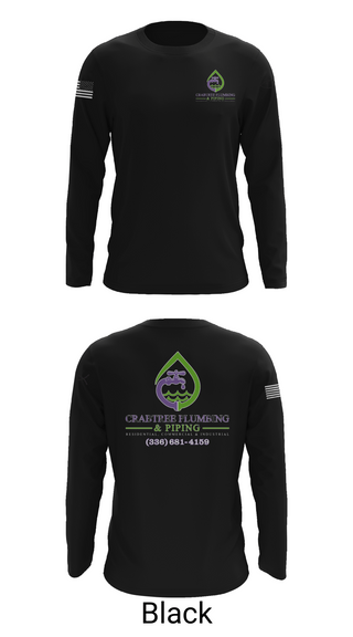 Long Sleeve Performance Shirt, Crabtree Plumbing & Piping, , Teamtime, Team time, sublimation, custom sports apparel, team uniforms, spirit wear, spiritwear, sports uniforms, custom shirts, team store, custom team store, fundraiser sports, apparel fundraiser