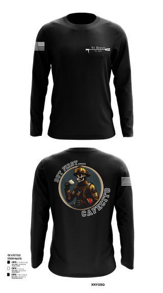 Long Sleeve Performance Shirt, 91 Bravo, Fire Department, Teamtime, Team time, sublimation, custom sports apparel, team uniforms, spirit wear, spiritwear, sports uniforms, custom shirts, team store, custom team store, fundraiser sports, apparel fundraiser